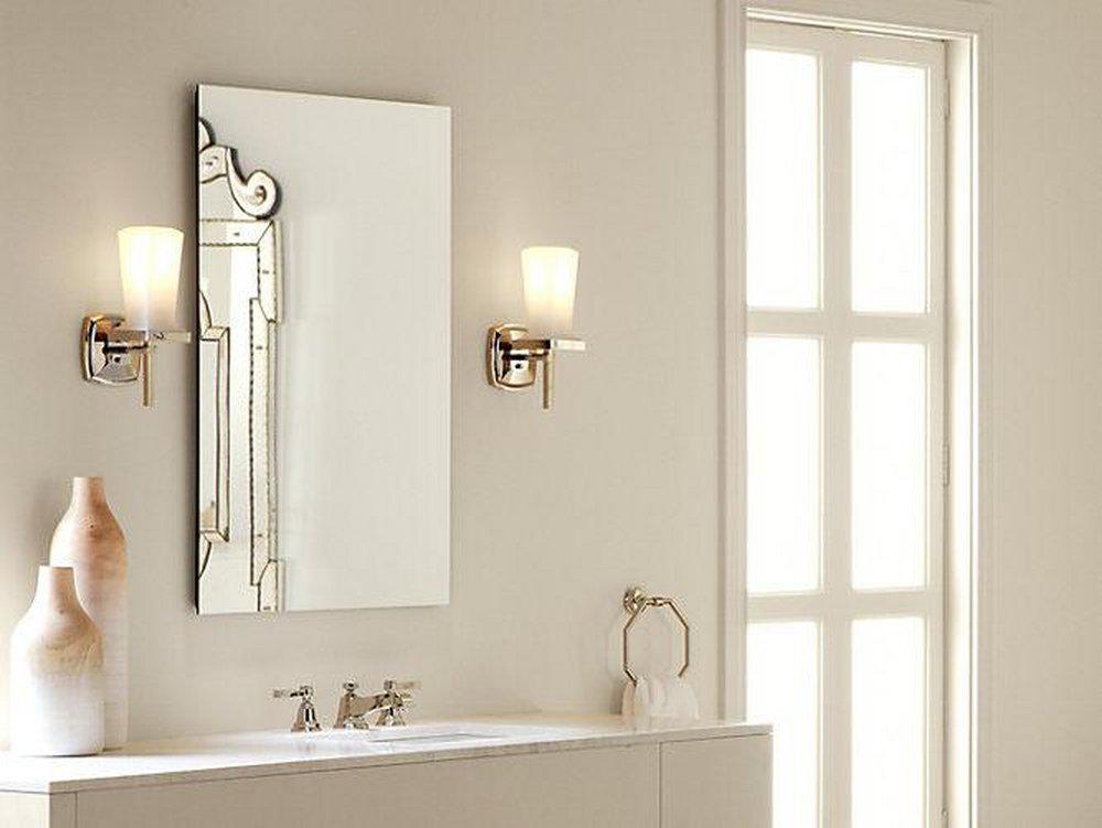 KOHLER Satin Anodized Aluminum 36 in. Mirror Cabinet With 107 Degree Hinge 