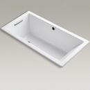 60 x 30 in. Total Massage Drop-In Bathtub with End Drain in White