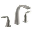 Two Handle Roman Tub Faucet in Vibrant Brushed Nickel Trim Only