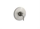 Single Lever Handle Thermostatic Valve Trim Only in Vibrant Brushed Nickel