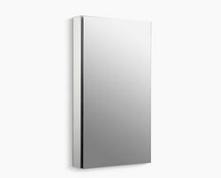 35-3/8 in. Surface Mount and Recessed Mount Medicine Cabinet in Satin Anodized Aluminum