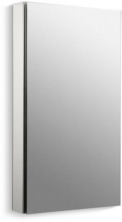 36-1/8 in. Surface Mount and Recessed Mount Medicine Cabinet in Satin Anodized Aluminum