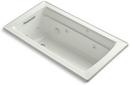 Dune 60 x 32 in. Whirlpool Drop-In Bathtub with Reversible Drain 