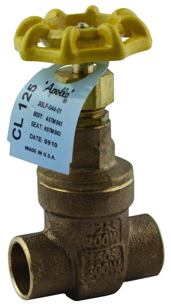 Apollo Valves Bronze Full Port Solder Gate Valve 
