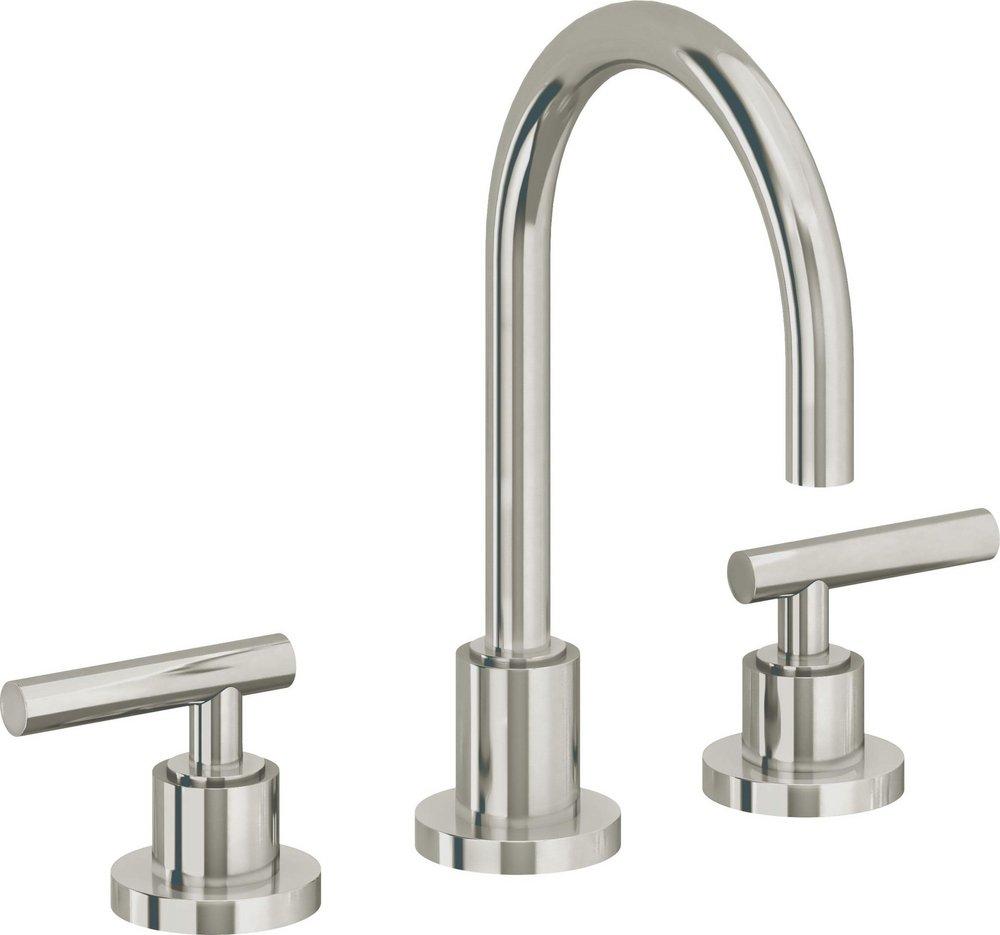California Faucets Polished Nickel California Energy Commission Registered Lead Law Compliant Two Handle Widespread Bathroom Sink Faucet Polished Nickel 