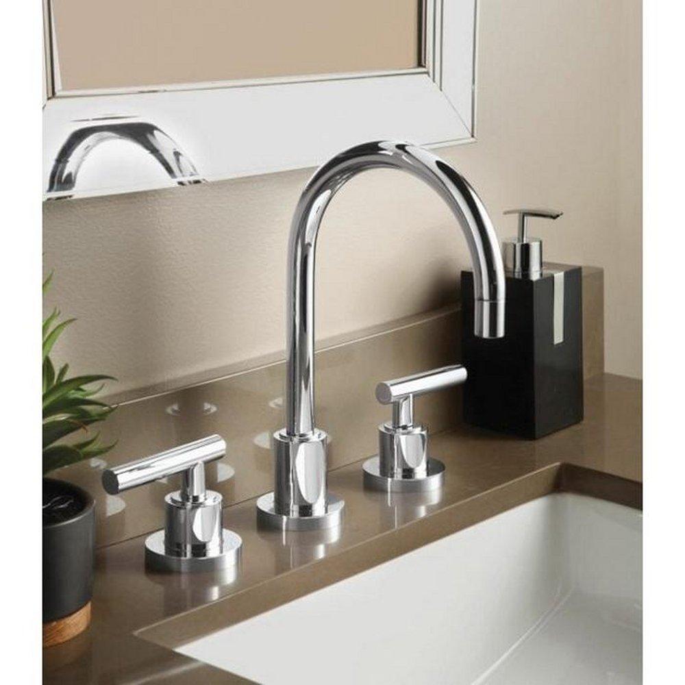 California Faucets Polished Nickel California Energy Commission Registered Lead Law Compliant Two Handle Widespread Bathroom Sink Faucet Polished Nickel 