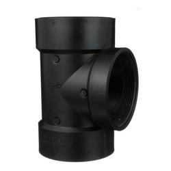 4 in. ABS DWV Flush Cleanout Tee