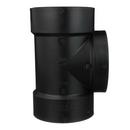 Black ABS DWV Flush Cleanout Tee 