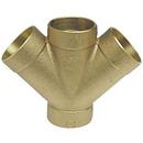 2 x 2 x 1-1/2 x 1-1/2 in. Sweat Bronze Reducing DWV 45&#176; Double Wye