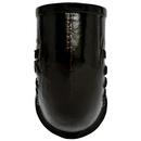 Black No Hub 90 Degree Cast Iron Reducing Tapped 1/4 Bend 