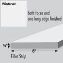 Strasser Satin White 36 x 6 in. Cabinet Filler 