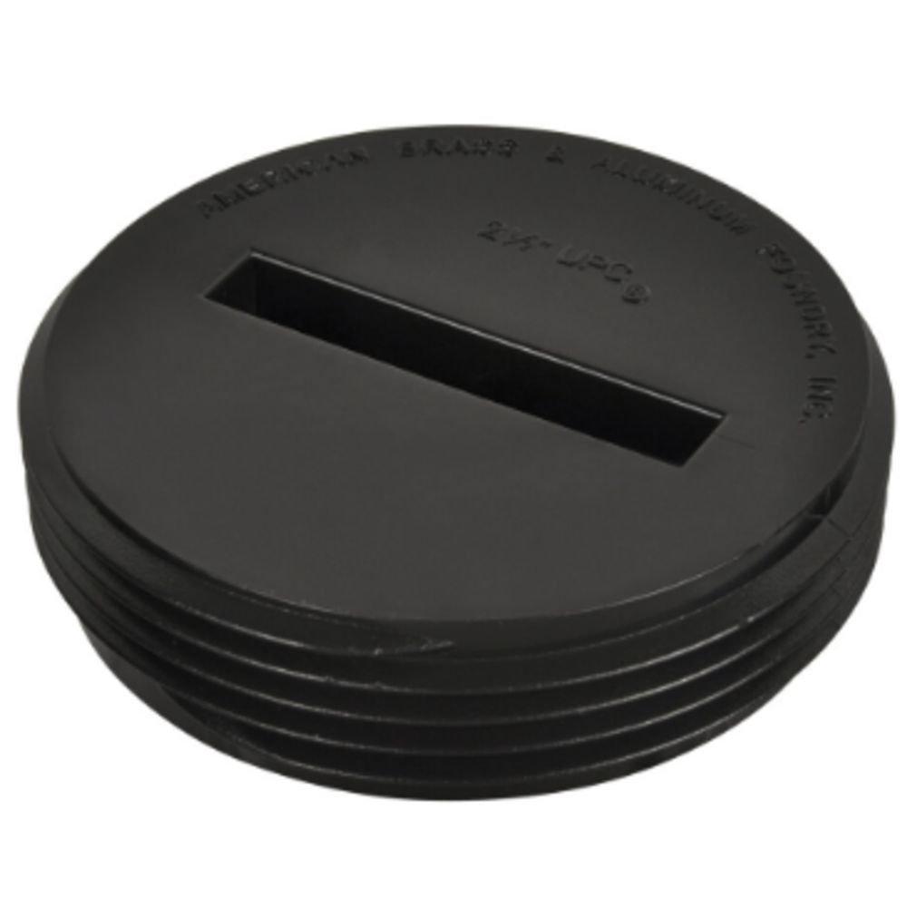 AB & A&trade; Black MIPT Plastic Countersunk Plug 
