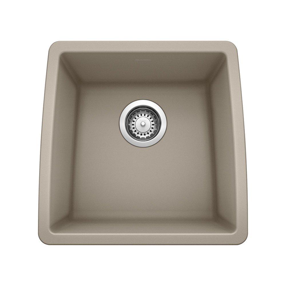 BLANCO Truffle 17-1/2 x 17 x 9 in. Under-Mount Single Bowl Sink 