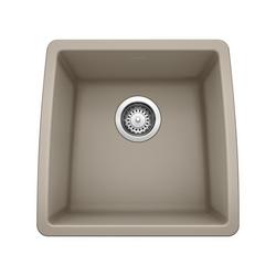 17-1/2 x 17 in. Single Bowl Undermount Bar Sink No Hole Truffle