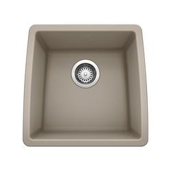 17-1/2 x 17 in. Single Bowl Undermount Bar Sink No Hole Truffle