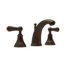 Perrin & Rowe English Bronze Two Handle Widespread Bathroom Sink Faucet 