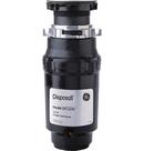 GE&reg; Black 1/3 hp Continuous Feed Garbage Disposal 