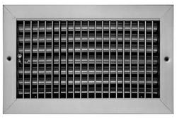 10 x 10 in. Steel Sidewall Supply Register with Opposed Blade Damper in White