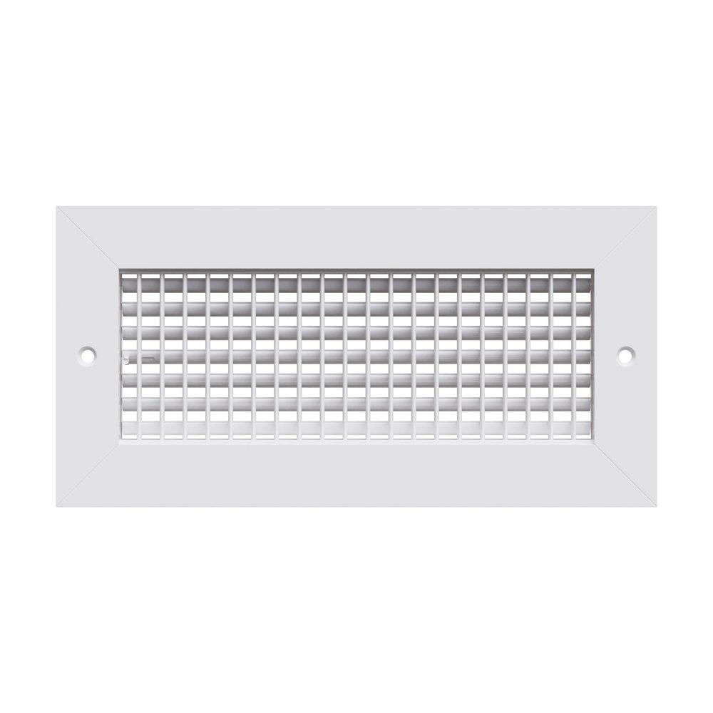 PROSELECT&reg; White 6 in. Residential Ceiling & Sidewall Register in White 1-way Steel 