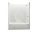 59-7/8 in. x 37-7/8 in. Tub & Shower Unit in White with Right Drain