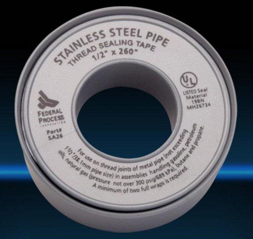 Federal Process 1/2 in. Nickel Coated PTFE Tape 