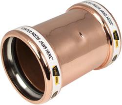 1/2 in. Copper Press Coupling with Stop