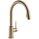Delta Faucet Champagne Bronze Single Handle Pull Down Kitchen Faucet 