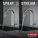 Delta Faucet Arctic Stainless Single Handle Pull Down Kitchen Faucet 