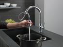 Delta Faucet Arctic Stainless Single Handle Pull Down Kitchen Faucet 