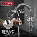 Delta Faucet Arctic Stainless Single Handle Pull Down Kitchen Faucet 