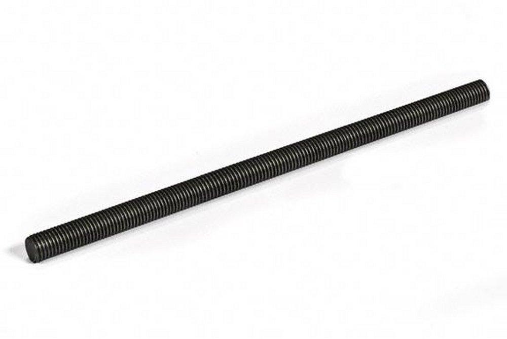 1-1/8 in. Threaded Black and Plain Rod 