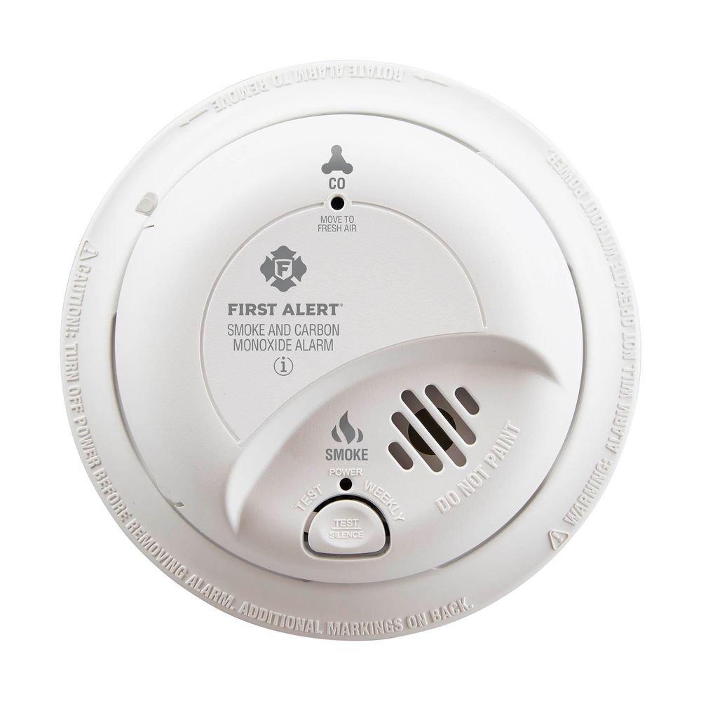 BRK Electronics White 9V Power Smoke and  Carbon Monoxide Combination Alarm 