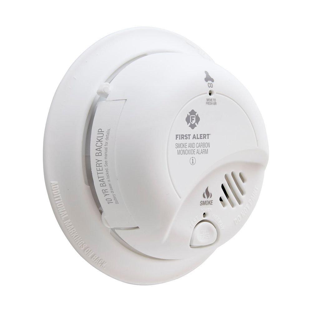 BRK Electronics White 9V Power Smoke and  Carbon Monoxide Combination Alarm 