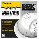 BRK Electronics White 9V Power Smoke and  Carbon Monoxide Combination Alarm 