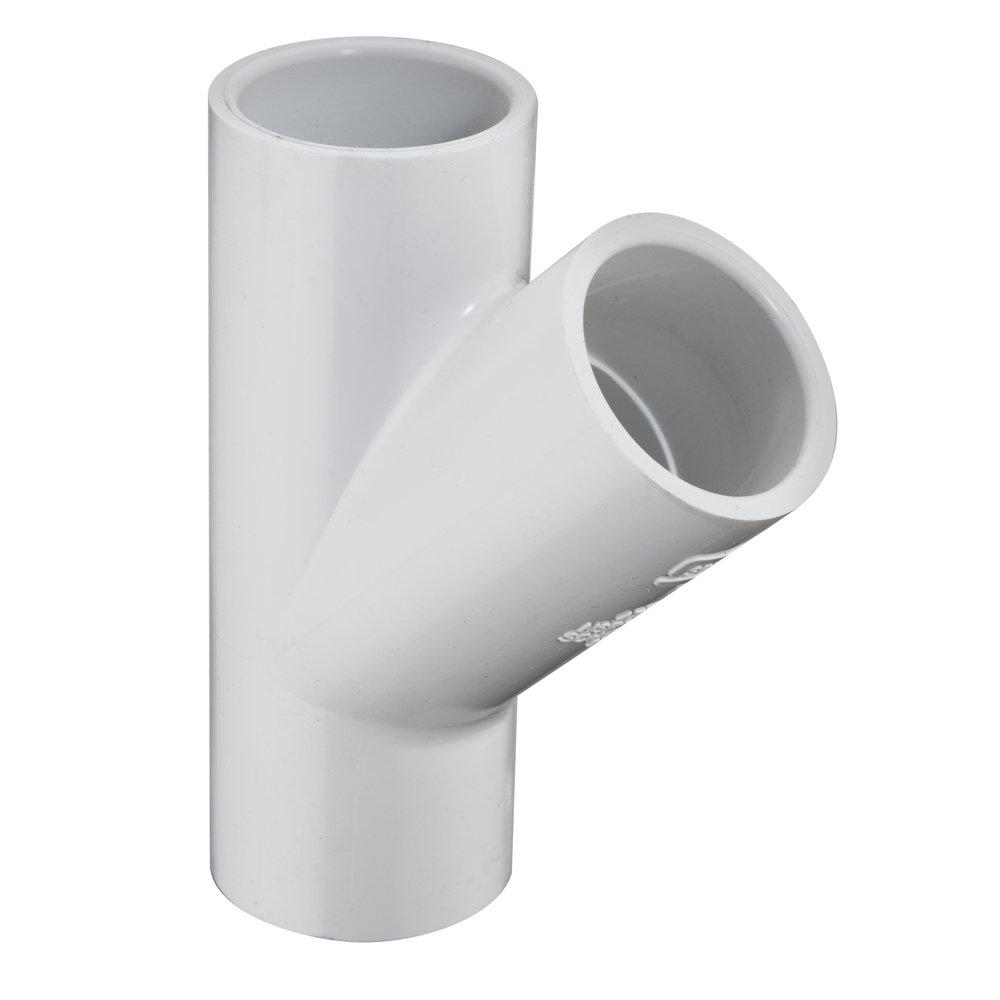 White Socket Sch. 40 PVC Wye 