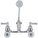 Zurn Polished Chrome Two Lever Handle Wall Mount Food Service Faucet 