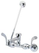 Double Wristblade Handle Service Sink Faucet in Polished Chrome