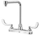 Zurn Polished Chrome Two Handle Wristblade Deck Mount Service Faucet 