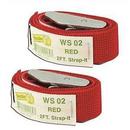 2 ft. Red Webbing Strap (Pack of 2)