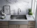 KOHLER Vibrant Stainless Single Handle Pull Down Kitchen Faucet 