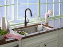 KOHLER Vibrant® Stainless Single Handle Pull Down Kitchen Faucet with Three-Function Spray, Magnetic Docking and Sweep Spray Technology 