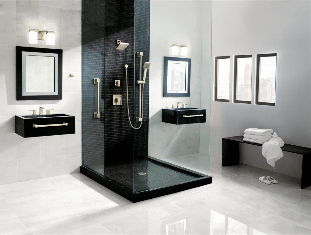 Moen Brushed Nickel Single Handle Single Function Bathtub & Shower Faucet (Trim Only) 