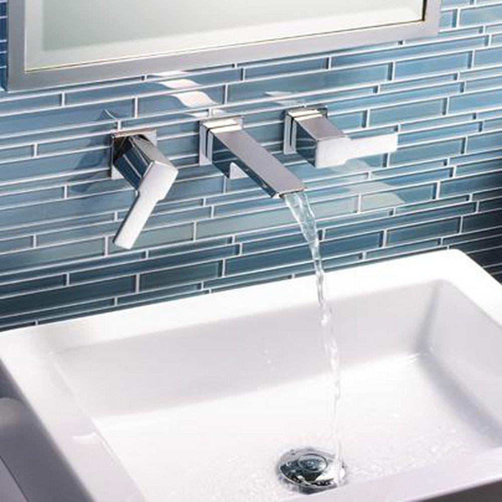 Moen Polished Chrome Two Handle Widespread Bathroom Sink Faucet 