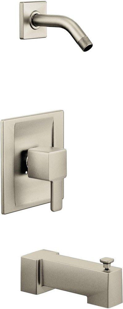 Moen Brushed Nickel Single Handle Bathtub & Shower Faucet (Trim Only) 