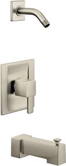 Moen Brushed Nickel Single Handle Bathtub & Shower Faucet (Trim Only) 