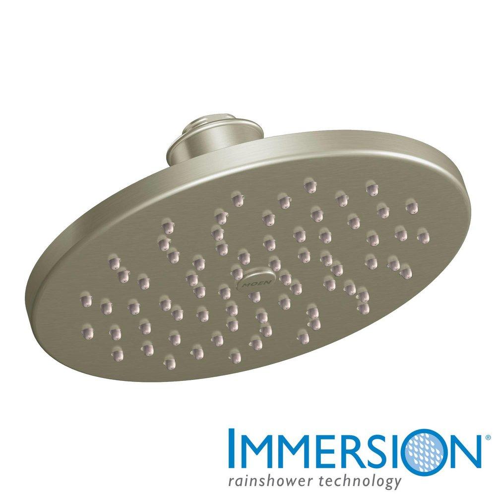 Moen Brushed Nickel Single Function Full Showerhead 