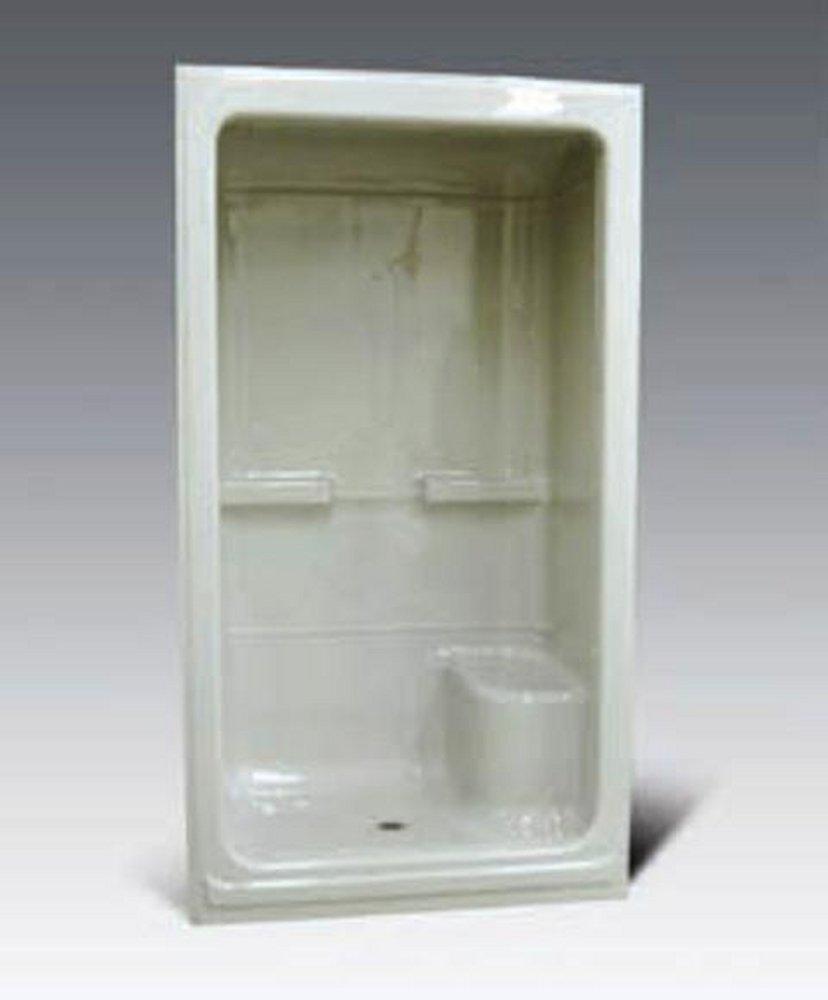 Warm Rain White 48 x 36 in. Acrylic Shower Unit with Right Seat 