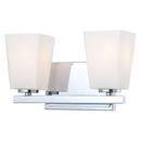 Minka Lavery Polished Chrome 7 in. 100W Bath Light in Polished Chrome with Etched Opal Glass Shade 