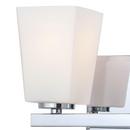 Minka Lavery Polished Chrome 7 in. 100W Bath Light in Polished Chrome with Etched Opal Glass Shade 