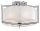 10 in. 3-Light Semi-Flushmount Ceiling Fixture in Polished Chrome